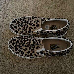 Vans Animal Print Slip-On Shoes